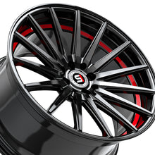 Spec-1 SP-69 Gloss Black & Red Undercut 17X7.5 5x110/5x114.3 73.1 Hub 42 Offset Black, Red Wheel Rim