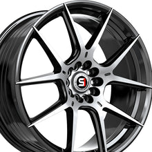Spec-1 SP-71 Gloss Black & Machined 17X8 5x100/5x114.3 73.1 Hub 42 Offset Black Wheel Rim