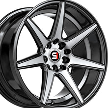 Spec-1 SP-73 Gloss Black & Machined & Undercut 17X7.5 5x105/5x114.3 73.1 Hub 42 Offset Black Wheel Rim