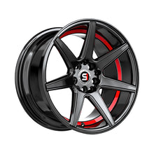 Spec-1 SP-73 Gloss Black & Red Undercut 17X7.5 5x112/5x114.3 73.1 Hub 42 Offset Black, Red Wheel Rim