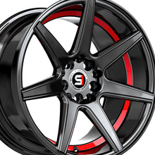 Spec-1 SP-73 Gloss Black & Red Undercut 17X7.5 5x110/5x114.3 73.1 Hub 42 Offset Black, Red Wheel Rim
