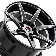 Spec-1 SP-73 Gloss Black Milled & Undercut 17X7.5 5x112/5x114.3 73.1 Hub 42 Offset Black Wheel Rim