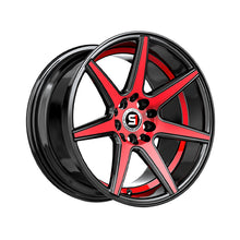 Spec-1 SP-73 Gloss Black Red Machined & Undercut 17X7.5 5x100/5x114.3 73.1 Hub 42 Offset Black, Red Wheel Rim