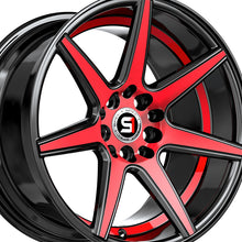 Spec-1 SP-73 Gloss Black Red Machined & Undercut 17X7.5 5x100/5x114.3 73.1 Hub 42 Offset Black, Red Wheel Rim