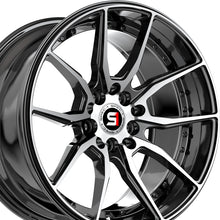 Spec-1 SP-77 Gloss Black & Machined 16X8 5x100/5x114.3 73.1 Hub 20 Offset Black Wheel Rim
