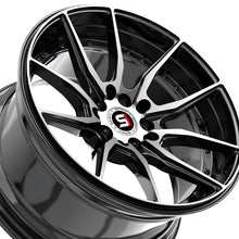 Spec-1 SP-77 Gloss Black & Machined 16X8 5x100/5x114.3 73.1 Hub 20 Offset Black Wheel Rim