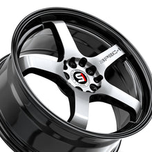 Spec-1 SPT-31 Gloss Black & Machined 20X9 5x112/5x114.3 73.1 Hub 38 Offset Black Wheel Rim