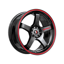 Spec-1 SPT-31 Gloss Black & Red Line 18X8.5 5x114.3/5x120 73.1 Hub 38 Offset Black, Red Wheel Rim