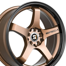 Spec-1 SPT-31 Matte Bronze & Black Lip 20X9 5x112/5x114.3 73.1 Hub 38 Offset Bronze, Black Wheel Rim