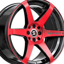 Spec-1 SPT-32 Gloss Black & Red Machined 17X8 5x100/5x114.3 73.1 Hub 42 Offset Black, Red Wheel Rim