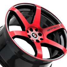 Spec-1 SPT-32 Gloss Black & Red Machined 17X8 5x100/5x114.3 73.1 Hub 42 Offset Black, Red Wheel Rim
