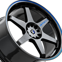 Spec-1 SPT-33 Gloss Black & Blue Line 19X8.5 Blank 4x/5x 73.1 Hub 38 Offset Black, Blue Wheel Rim