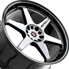 Spec-1 SPT-33 Gloss Black & Machined 19X8.5 5x100/5x114.3 73.1 Hub 38 Offset Black Wheel Rim