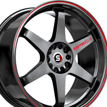 Spec-1 SPT-33 Gloss Black & Red Line 15X8 4x100/4x114.3 73.1 Hub 20 Offset Black, Red Wheel Rim