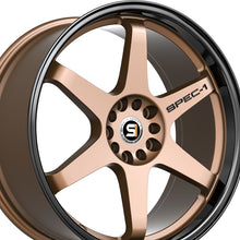 Spec-1 SPT-33 Matte Bronze & Black Lip 19X10.5 Blank 4x/5x 73.1 Hub 22 Offset Bronze, Black Wheel Rim
