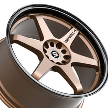 Spec-1 SPT-33 Matte Bronze & Black Lip 19X10.5 Blank 4x/5x 73.1 Hub 22 Offset Bronze, Black Wheel Rim