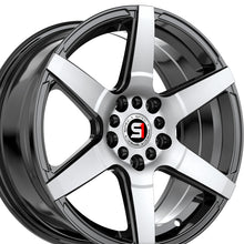 Spec-1 SPT-34 Gloss Black & Machined 16X7 5x100/5x114.3 73.1 Hub 30 Offset Black Wheel Rim