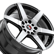 Spec-1 SPT-34 Gloss Black & Machined 16X7 5x100/5x114.3 73.1 Hub 30 Offset Black Wheel Rim