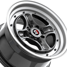 Spec-1 SPT-35 Gloss Black & Machined Lip 15X8 4x100/4x114.3 73.1 Hub 25 Offset Black Wheel Rim