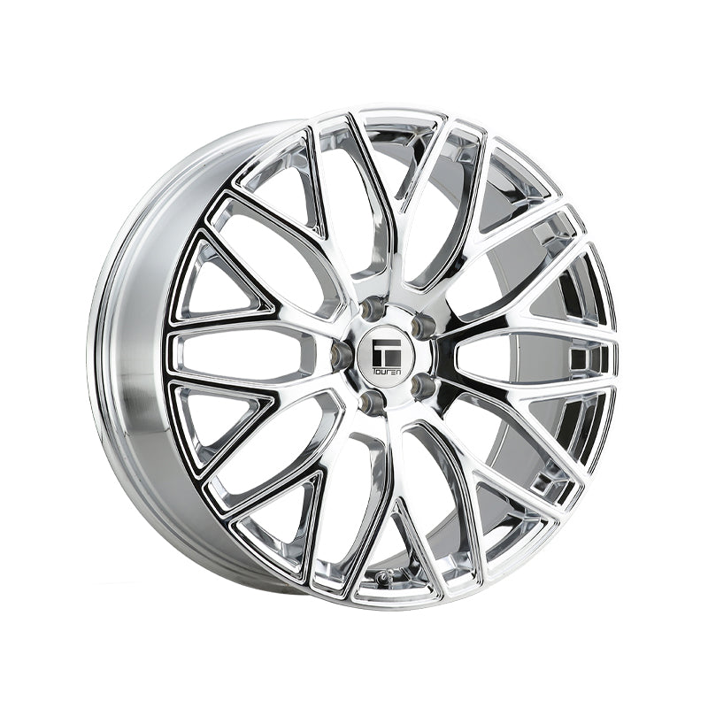 TOUREN TR76 20X8.5 5-108 63.5 Hub 35 Offset Chrome Wheel Rim