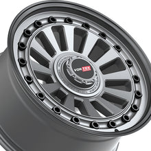 Vortek VRD-702 Matte GunMetal With Black Bolts & Lip 18X9 6x135/6x139.7 106.1 Hub 12 Offset Black Wheel Rim