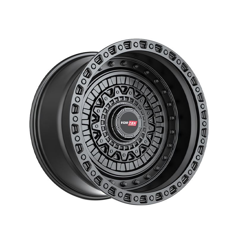 Vortek VRD-703 Matte Black 20X9 6x135/6x139.7 106.1 Hub 12 Offset Black Wheel Rim