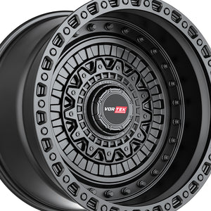 Vortek VRD-703 Matte Black 20X9 6x135/6x139.7 106.1 Hub 12 Offset Black Wheel Rim