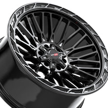 Vortek VRP-502 Gloss Black Center & Diamond Cut Ring With Dark Tint 20X9 6x135/6x139.7 106.1 Hub 18 Offset Black Wheel Rim