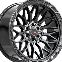 Vortek VRP-503 Gloss Black 22X10 5x127/5x139.7 78.1 Hub -18 Offset Black Wheel Rim
