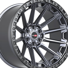 Vortek VRT-601 Matte Titanium With Black Bead Ring 20X9 6x135/6x139.7 106.1 Hub 18 Offset Titanium, Black Wheel Rim