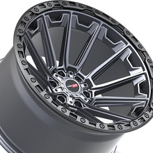 Vortek VRT-601 Matte Titanium With Black Bead Ring 20X9 6x135/6x139.7 106.1 Hub 18 Offset Titanium, Black Wheel Rim