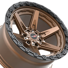 Vortek VRT-602 Matte Bronze With Black Bead Ring 17X9 6x135/6x139.7 106.1 Hub -12 Offset Bronze, Black Wheel Rim