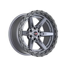 Vortek VRT-602 Matte Titanium With Black Bead Ring 20X10 6x135/6x139.7 106.1 Hub -12 Offset Titanium, Black Wheel Rim