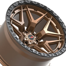 Vortek VRT-603 Matte Bronze With Black Bead Ring 20X9.5 8x165.1 125.1 Hub 18 Offset Bronze, Black Wheel Rim