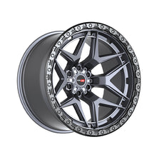 Vortek VRT-603 Matte Titanium With Black Bead Ring 20X9.5 Blank-8x 125.1 Hub -18 Offset Titanium, Black Wheel Rim
