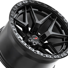 Vortek VRT-603 Satin Black 20X9.5 8x165.1 125.1 Hub -18 Offset Black, Bronze Wheel Rim