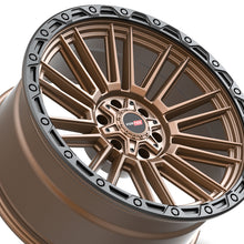 Vortek VRT-604 Matte Bronze With Black Bead Ring 20X9.5 BLANK 125.1 Hub -18 Offset Bronze, Black Wheel Rim
