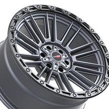 Vortek VRT-604 Matte Titanium With Black Bead Ring 17X9 6x135/6x139.7 106.1 Hub 0 Offset Titanium, Black Wheel Rim