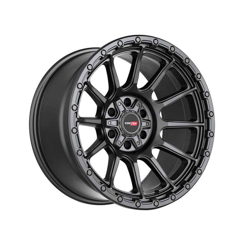 Vortek VRT-606 Matte Black 20X10 5x127/5x139.7 78.1 Hub -18 Offset Black Wheel Rim