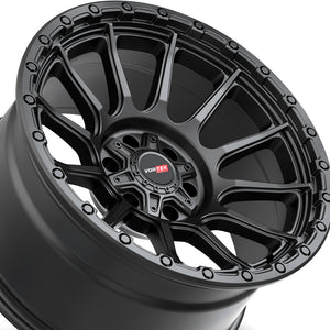 Vortek VRT-606 Matte Black 20X10 5x127/5x139.7 78.1 Hub -18 Offset Black Wheel Rim