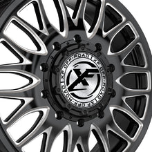 XF Dually XF-240 Dually Gloss Black & Milled 26X8.25 10x225 170.1 Hub 110 Offset Black Wheel Rim