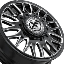 XF Dually XF-240 Dually Gloss Black & Milled 26X8.25 10x225 170.1 Hub 110 Offset Black Wheel Rim