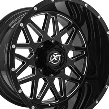 XF Off-Road XF-211 Gloss Black & Milled 20X9 5x139.7/5x150 110.3 Hub 0 Offset Black Wheel Rim
