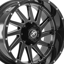 XF Off-Road XF-216 Gloss Black & Milled 20X10 6x135/6x139.7 106.4 Hub -12 Offset Black Wheel Rim