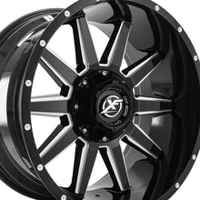 XF Off-Road XF-219 Gloss Black & Milled 17X9 6x135/6x139.7 106.4 Hub 0 Offset Black Wheel Rim