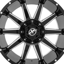 XF Off-Road XF-219 Gloss Black & Milled 17X9 6x135/6x139.7 106.4 Hub 0 Offset Black Wheel Rim