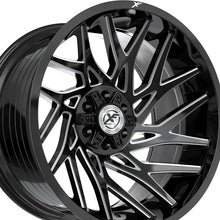 XF Off-Road XF-229 Gloss Black & Milled 20X9 6x135/6x139.7 106.4 Hub 0 Offset Black Wheel Rim