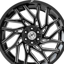 XF Off-Road XF-229 Gloss Black & Milled 20X9 6x135/6x139.7 106.4 Hub 0 Offset Black Wheel Rim