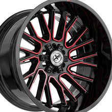 XF Off-Road XF-230 Gloss Black & Red Machined 20X9 8x165.1/8x170 125.2 Hub 0 Offset Black, Red Wheel Rim