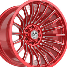 XF Off-Road XF-231 Anodized Red & Milled 22X12 8x165.1/8x170 125.2 Hub -44 Offset Red Wheel Rim